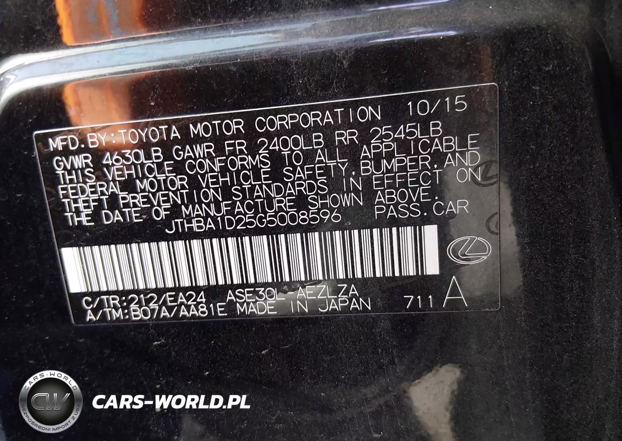 2016 Lexus Is 200T VIN:JTHBA1D25G5008596 - 9