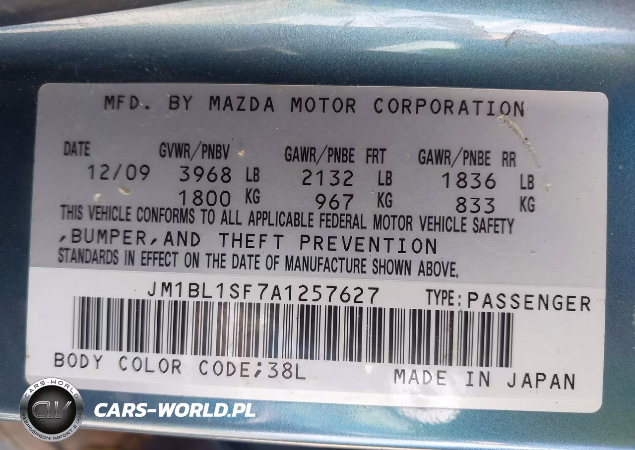 2010 Mazda Mazda3 I Touring VIN:JM1BL1SF7A1257627 - 9