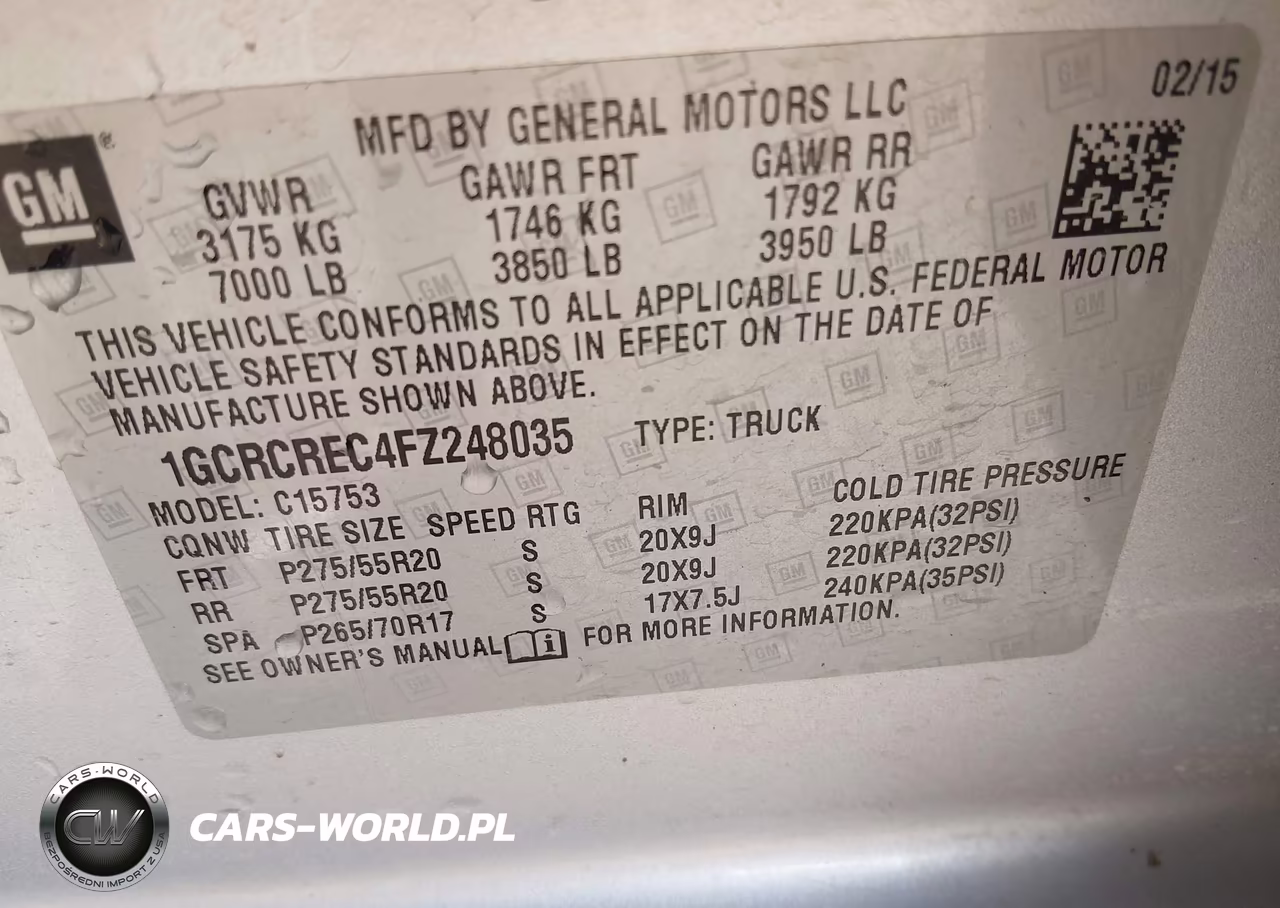 2015 Chevrolet Silverado 1500 Lt VIN:1GCRCREC4FZ248035 - 9