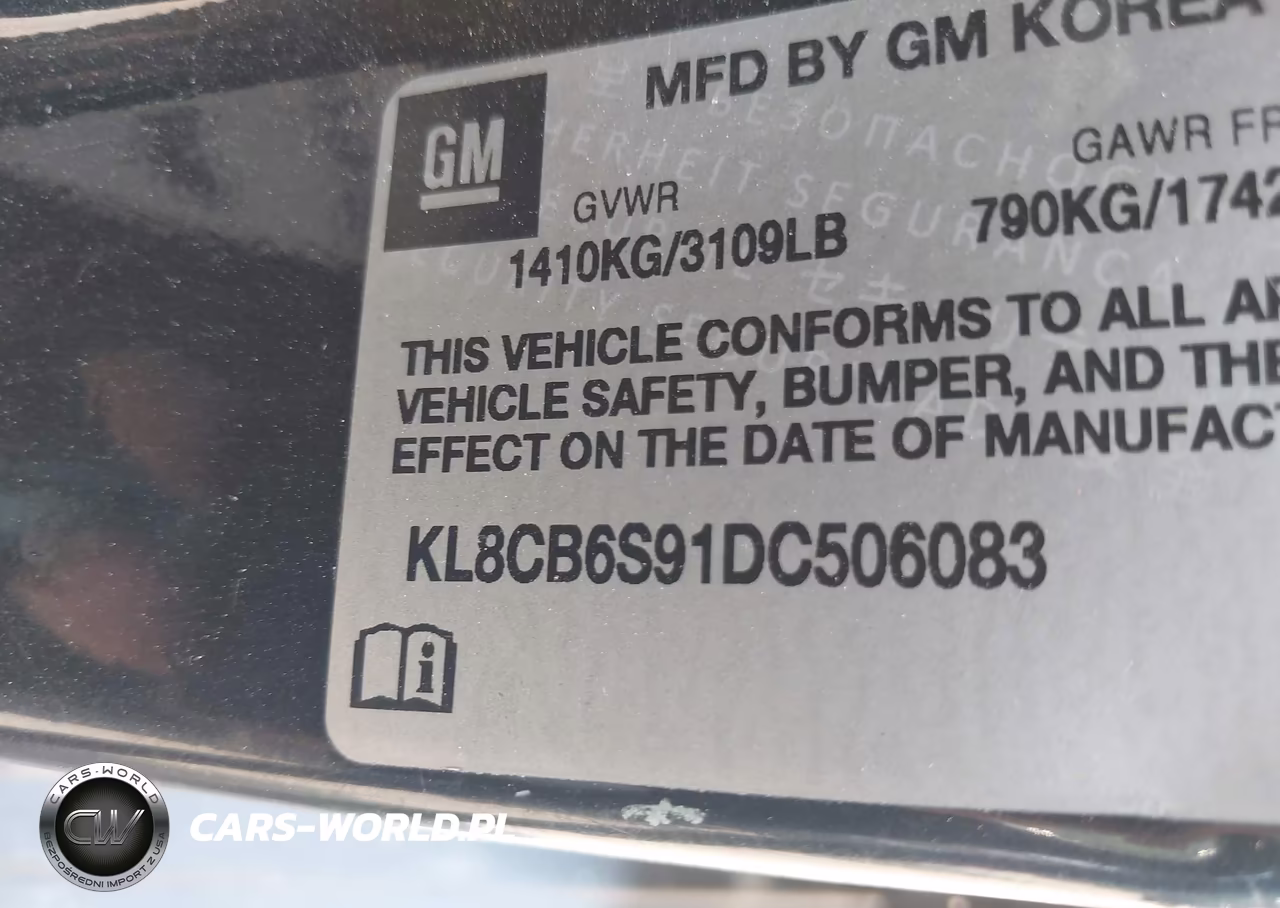 2013 Chevrolet Spark Ls Auto VIN:KL8CB6S91DC506083 - 9