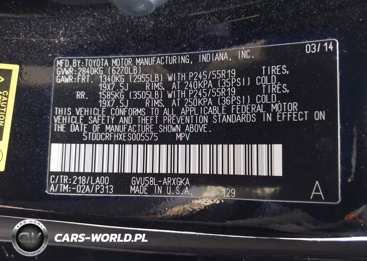 2014 Toyota Highlander Hybrid Limited VIN:5TDDCRFHXES005575 - 9