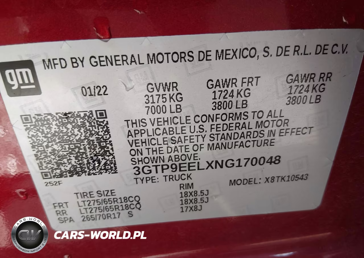 2022 GMC Sierra 1500 Limited 4Wd Short Box At4 VIN:3GTP9EELXNG170048 - 9