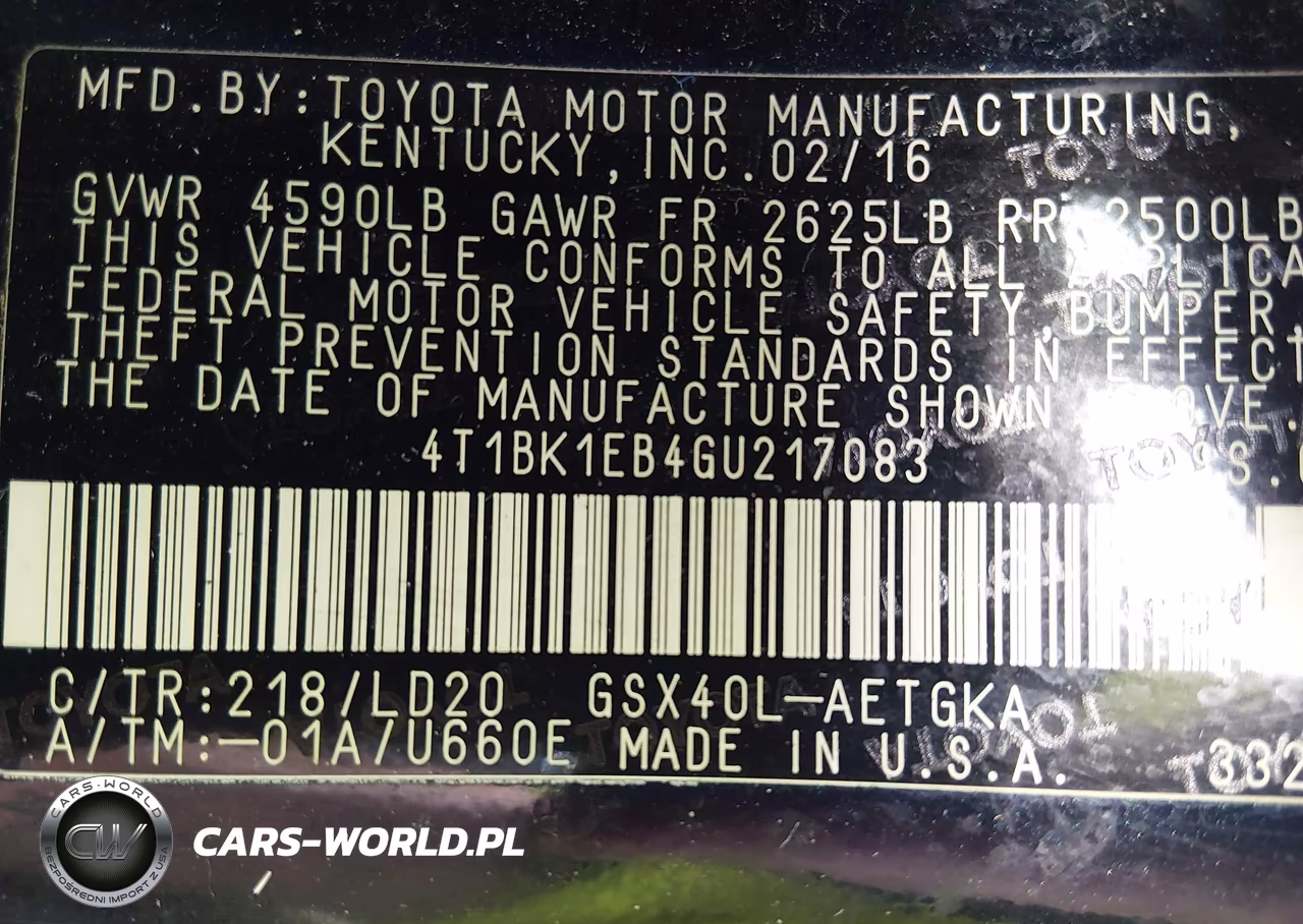2016 Toyota Avalon Xle VIN:4T1BK1EB4GU217083 - 9
