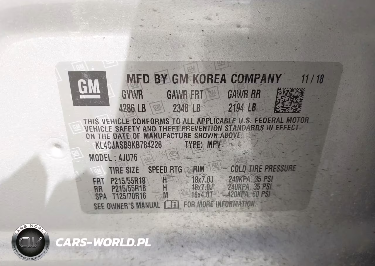2019 Buick Encore Fwd Preferred VIN:KL4CJASB9KB784226 - 9