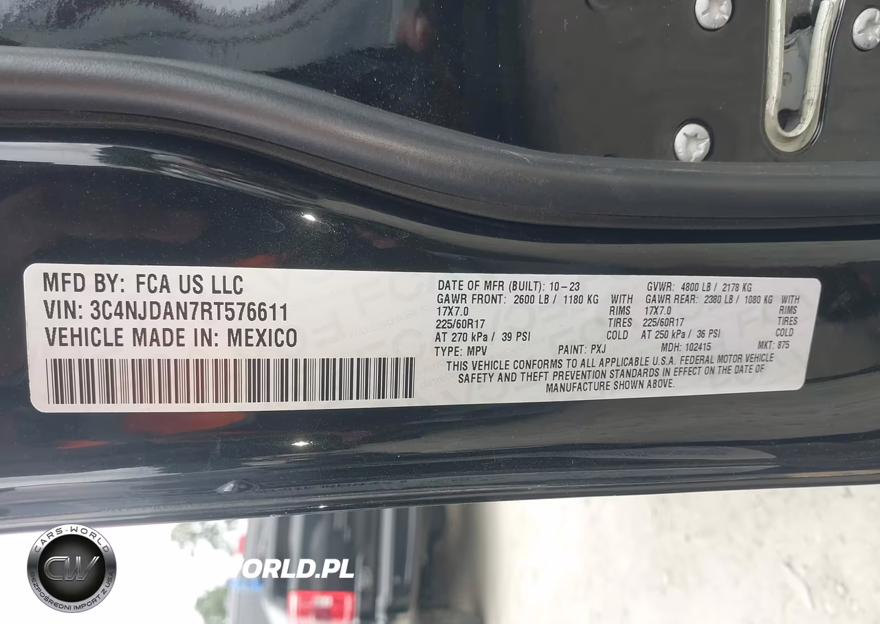 2024 Jeep Compass Sport 4X4 VIN:3C4NJDAN7RT576611 - 9