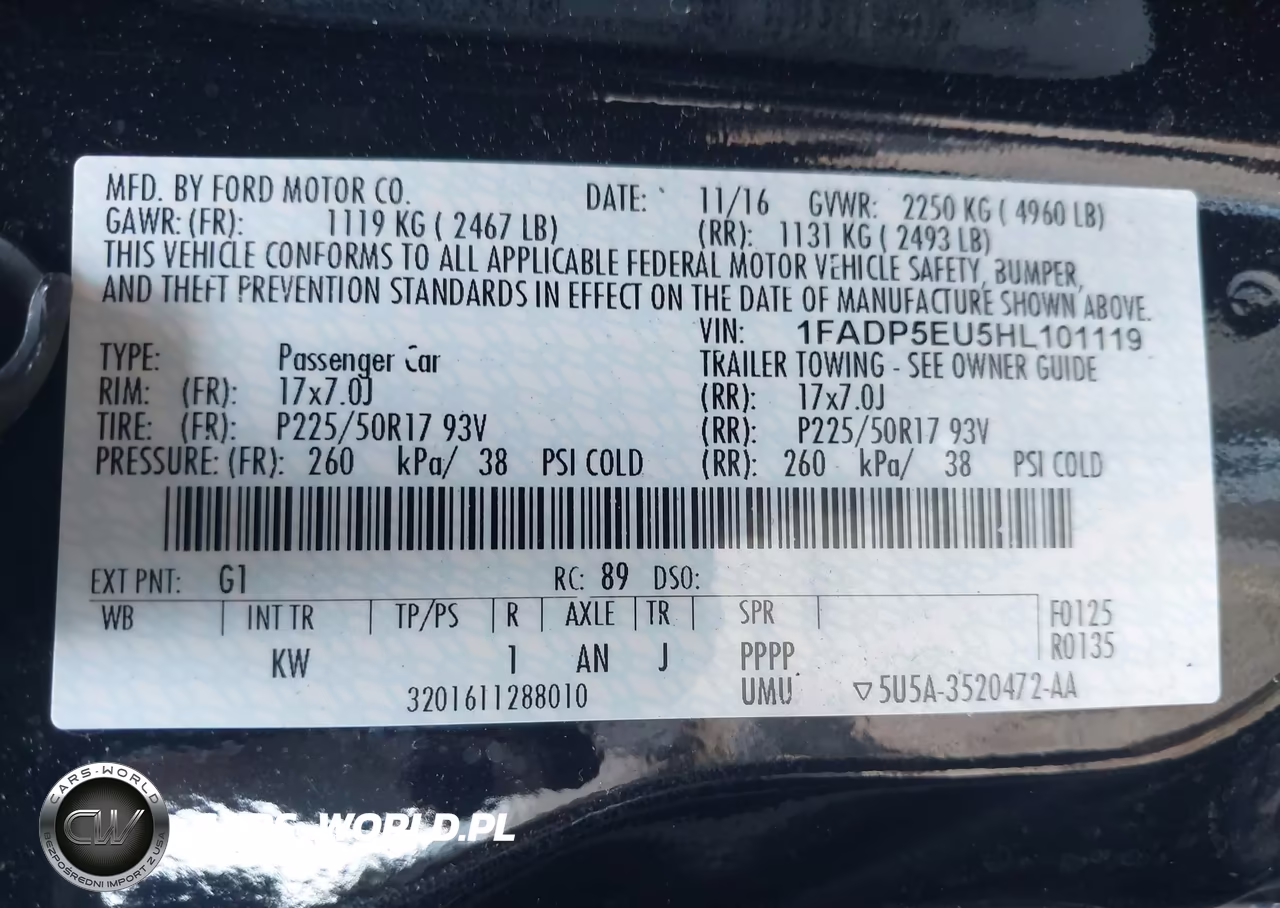 2017 Ford C-Max Energi Se VIN:1FADP5EU5HL101119 - 9