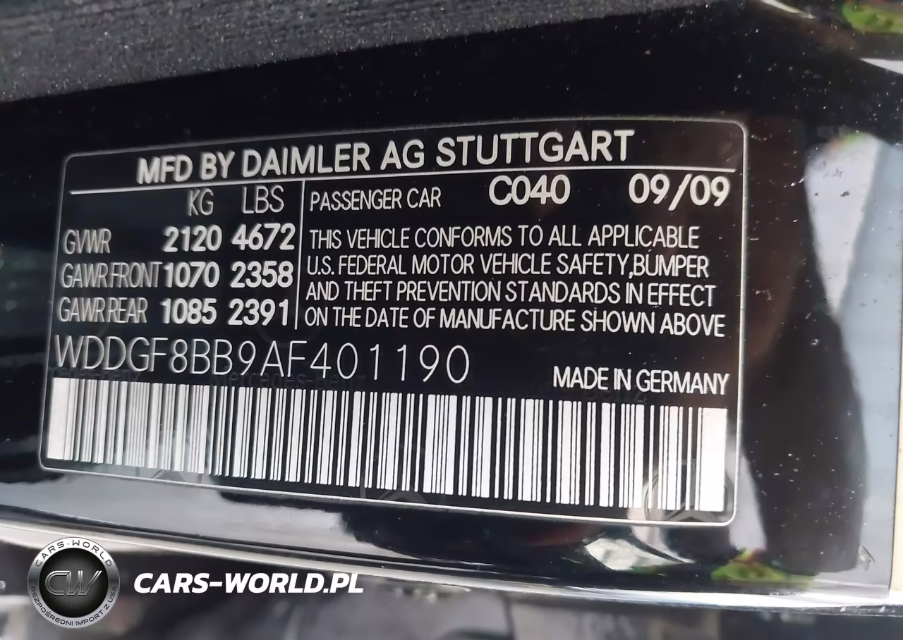 2010 Mercedes-Benz C 300 Sport 4Matic VIN:WDDGF8BB9AF401190 - 9