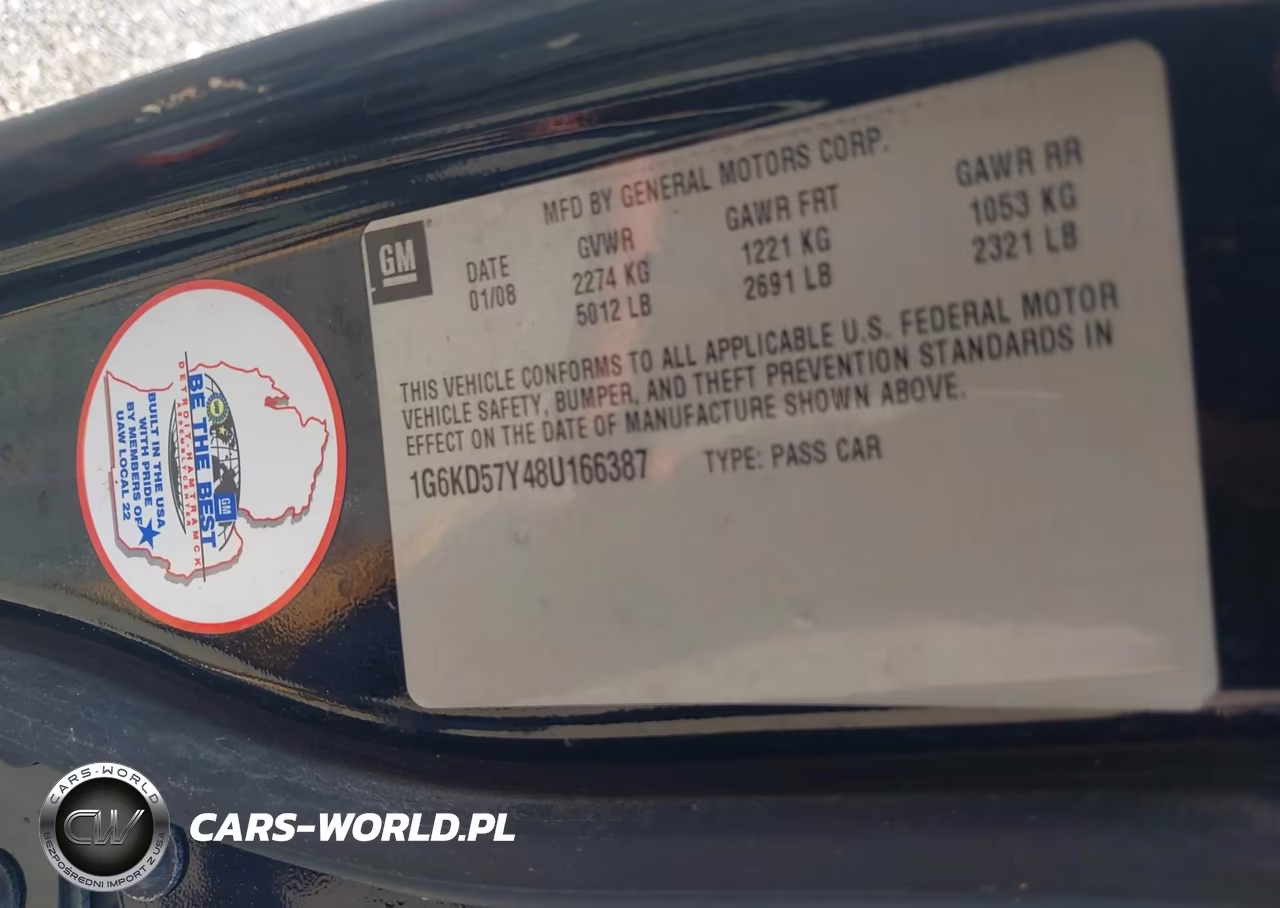 2008 Cadillac Dts 1Sa VIN:1G6KD57Y48U166387 - 9
