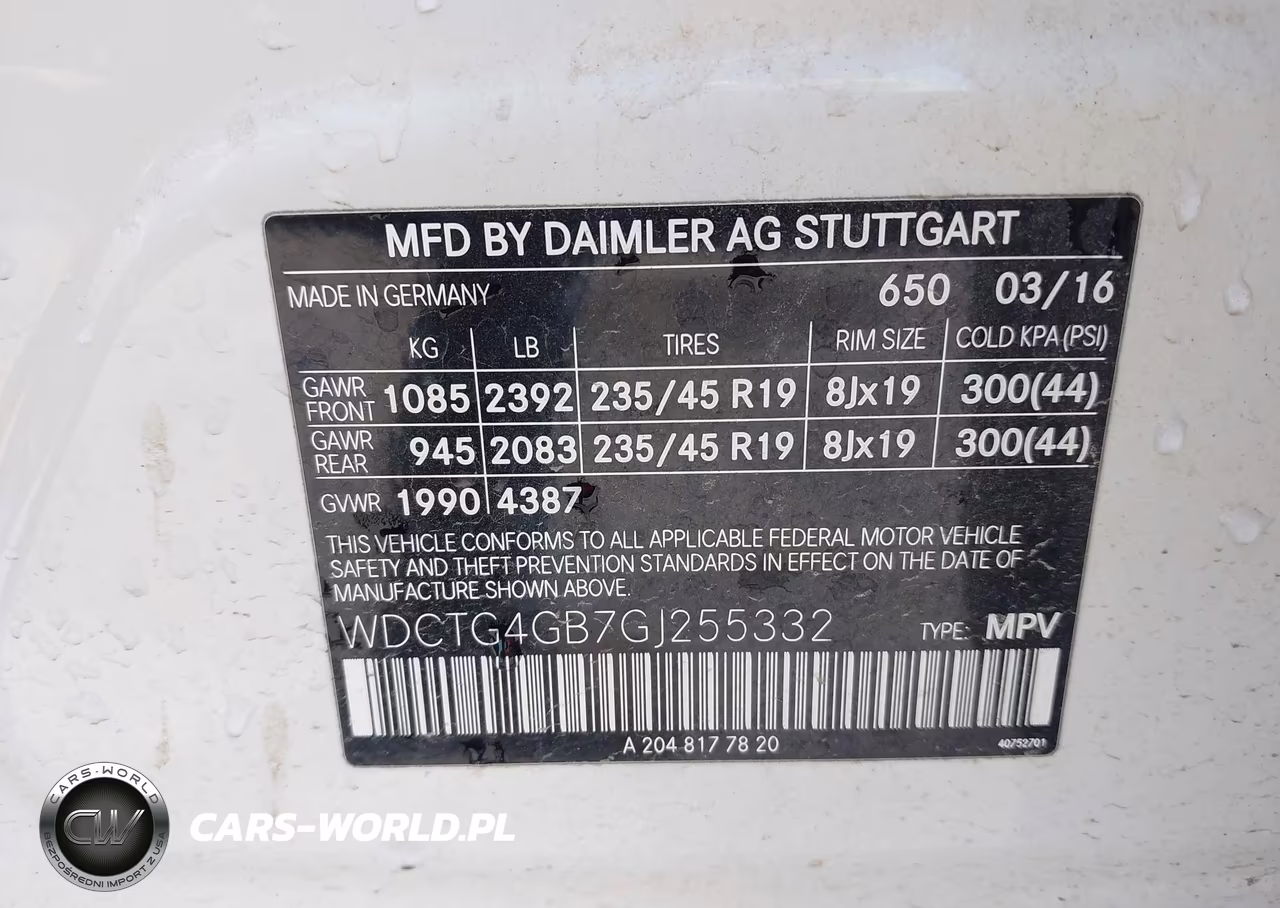 2016 Mercedes-Benz Gla 250 4Matic VIN:WDCTG4GB7GJ255332 - 9