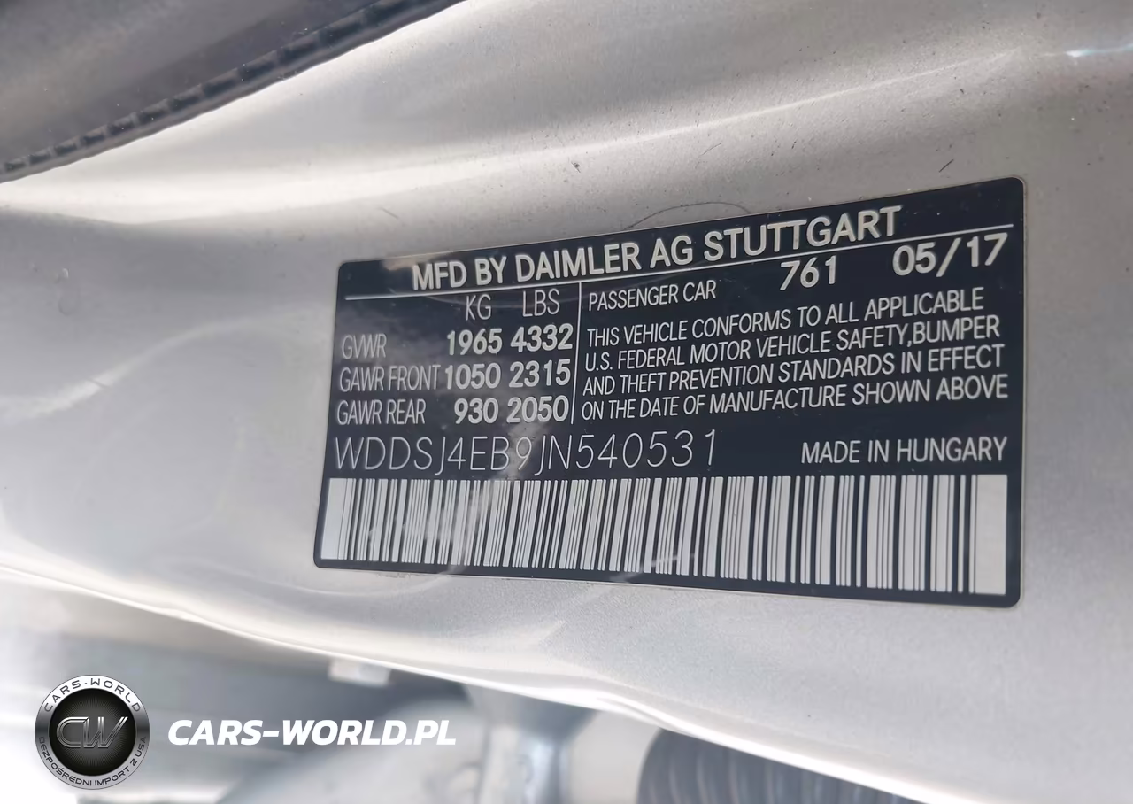 2018 Mercedes-Benz Cla 250 VIN:WDDSJ4EB9JN540531 - 9