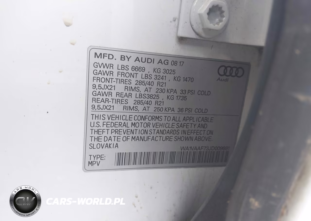 2018 Audi Q7 Prestige VIN:WA1VAAF73JD009681 - 9