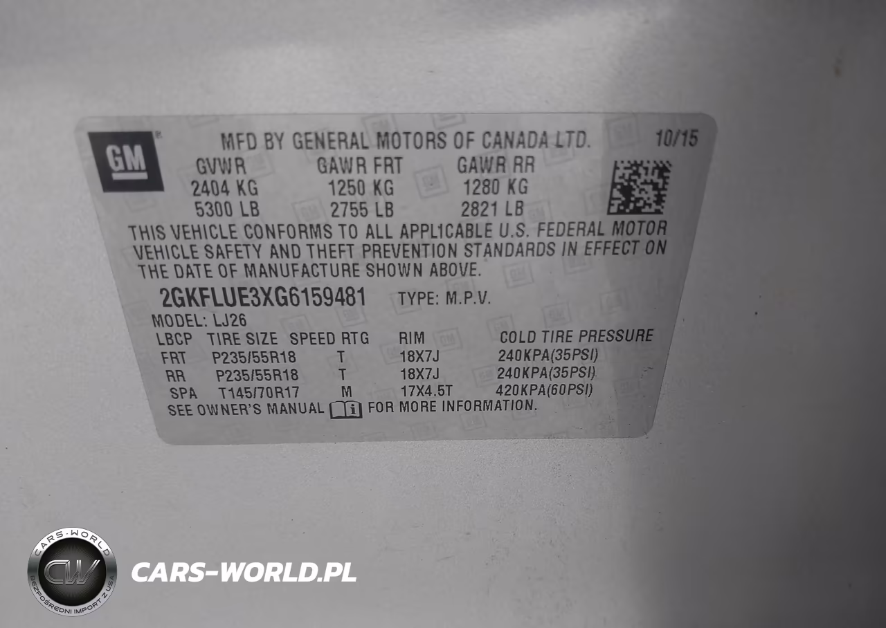 2016 GMC Terrain Slt VIN:2GKFLUE3XG6159481 - 9