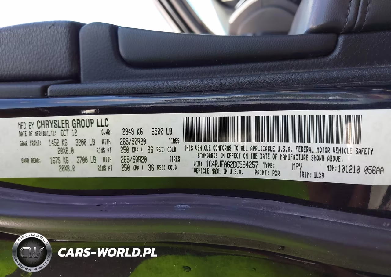 2013 Jeep Grand Cherokee Laredo Altitude VIN:1C4RJFAG2DC594257 - 9