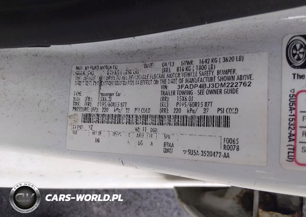 2013 Ford Fiesta Se VIN:3FADP4BJ3DM222762 - 9