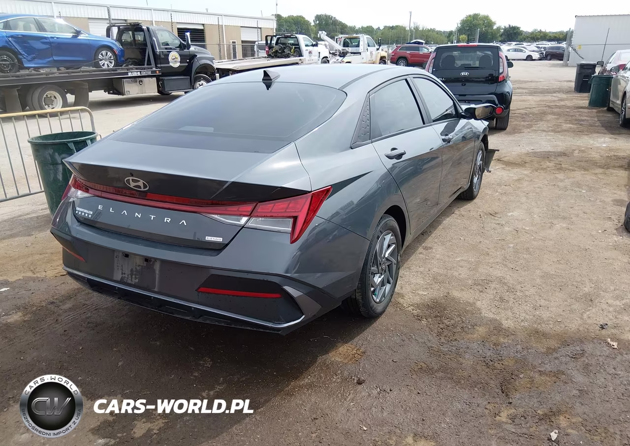 2024 Hyundai Elantra Hybrid Blue VIN:KMHLM4DJ8RU094934 - 4