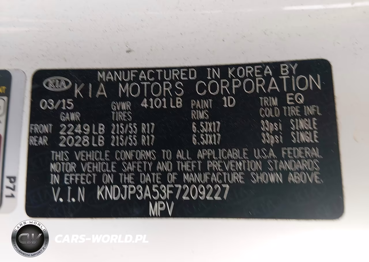 2015 Kia Soul + VIN:KNDJP3A53F7209227 - 9
