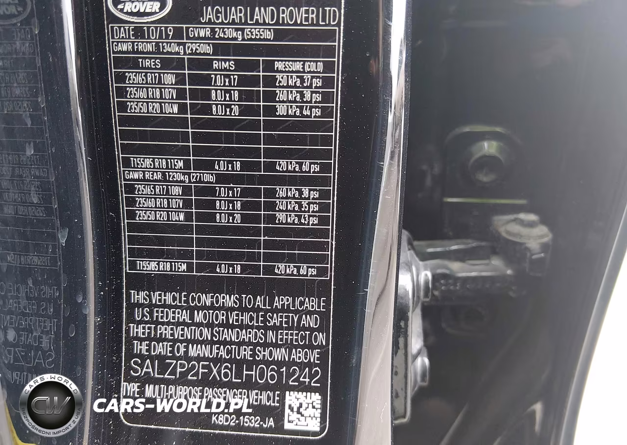 2020 Land Rover Range Rover Evoque Se VIN:SALZP2FX6LH061242 - 9