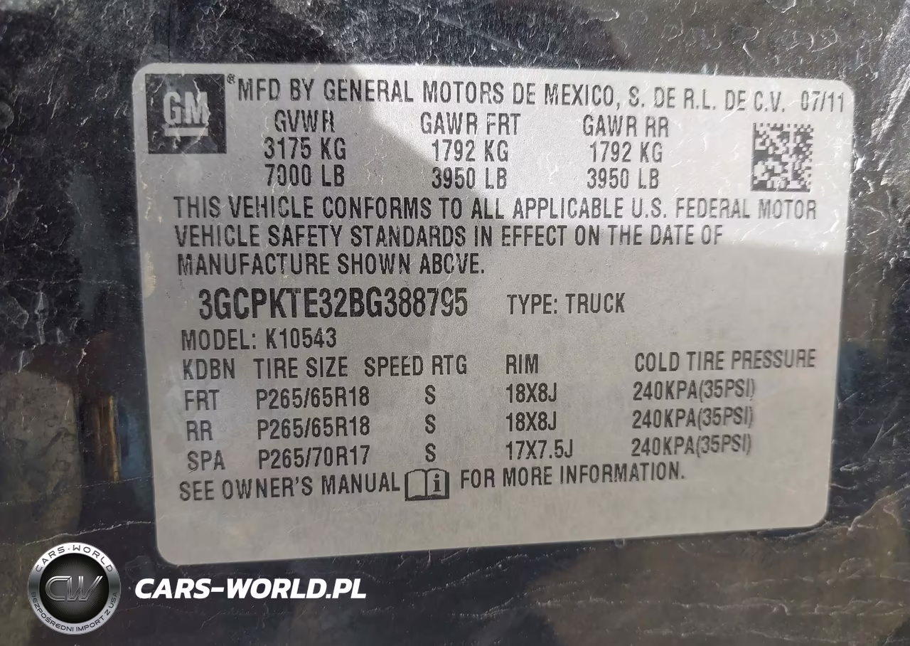 2011 Chevrolet Silverado 1500 Ltz VIN:3GCPKTE32BG388795 - 9