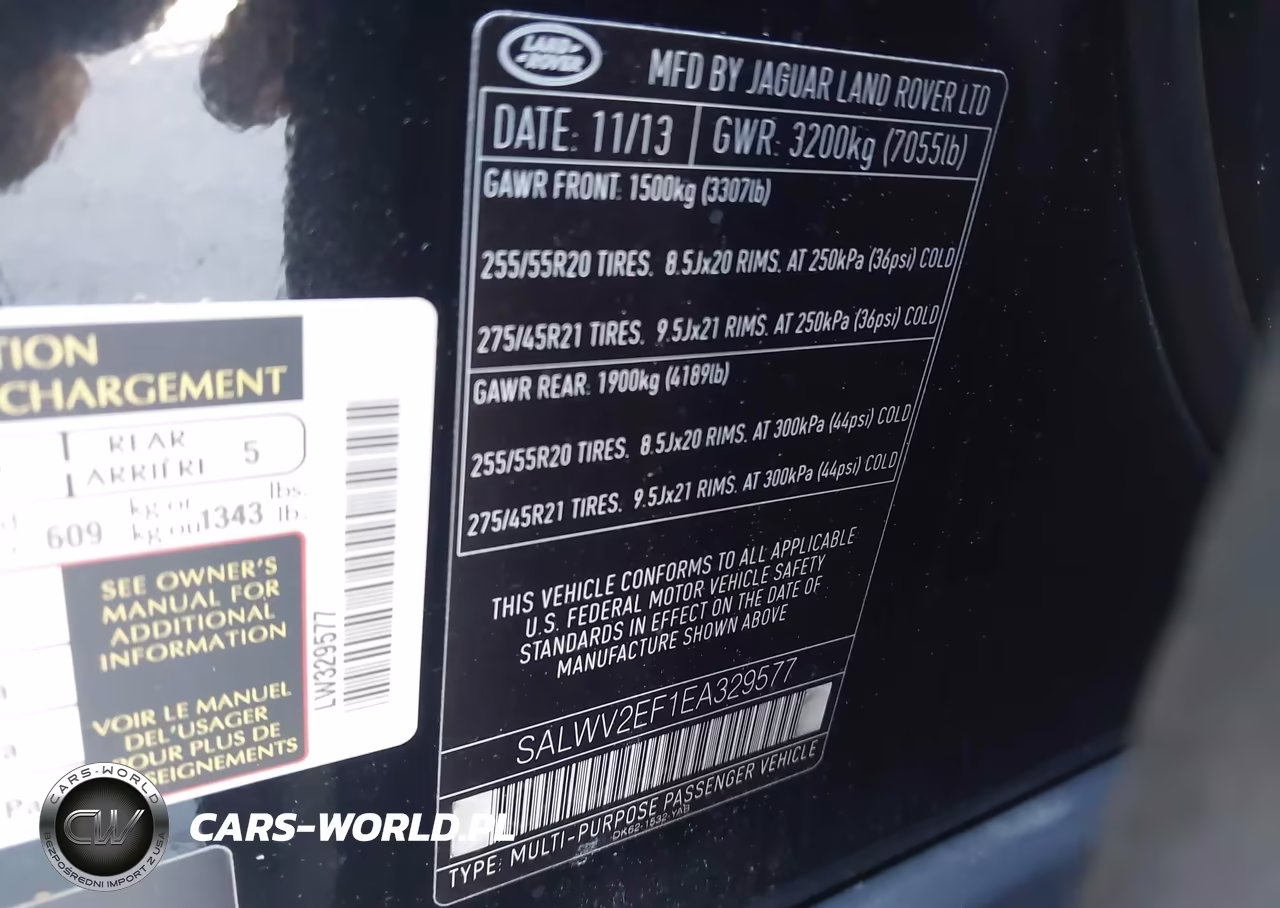 2014 Land Rover Range Rover Sport 5.0L V8 Supercharged Autobiography VIN:SALWV2EF1EA329577 - 9