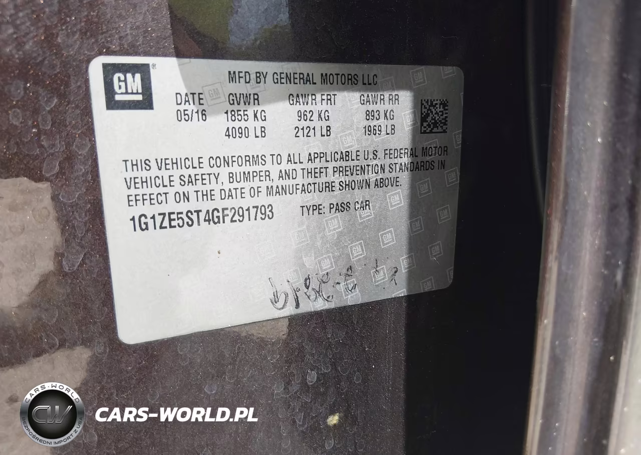 2016 Chevrolet Malibu 1Lt VIN:1G1ZE5ST4GF291793 - 9