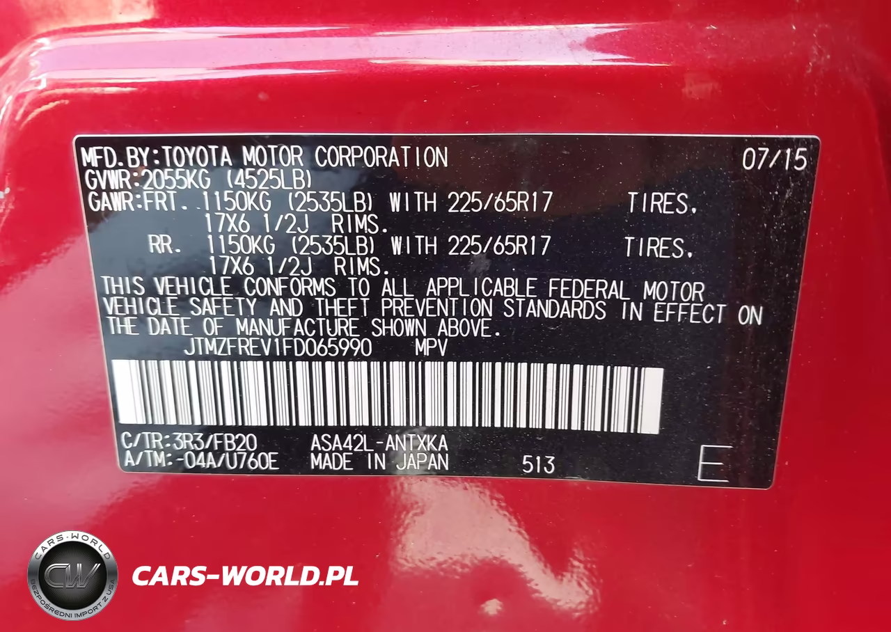 2015 Toyota Rav4 Le VIN:JTMZFREV1FD065990 - 9