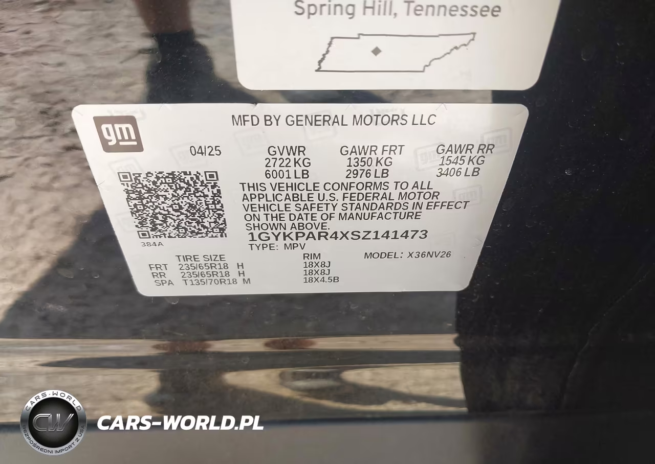 2025 Cadillac Xt6 Fwd Luxury VIN:1GYKPAR4XSZ141473 - 9