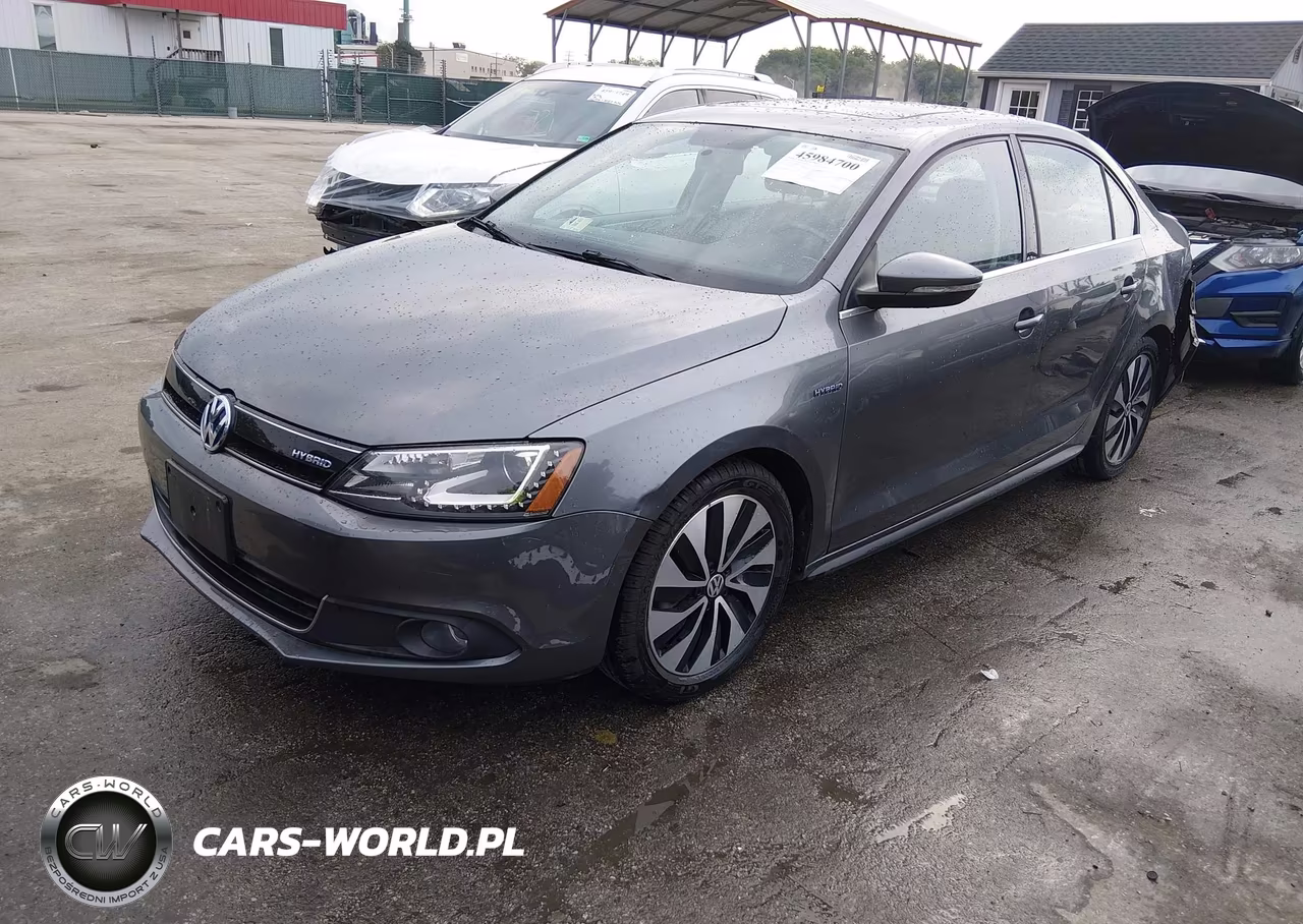 2014 Volkswagen Jetta Hybrid Sel Premium VIN:3VW637AJ4EM277186 - 2
