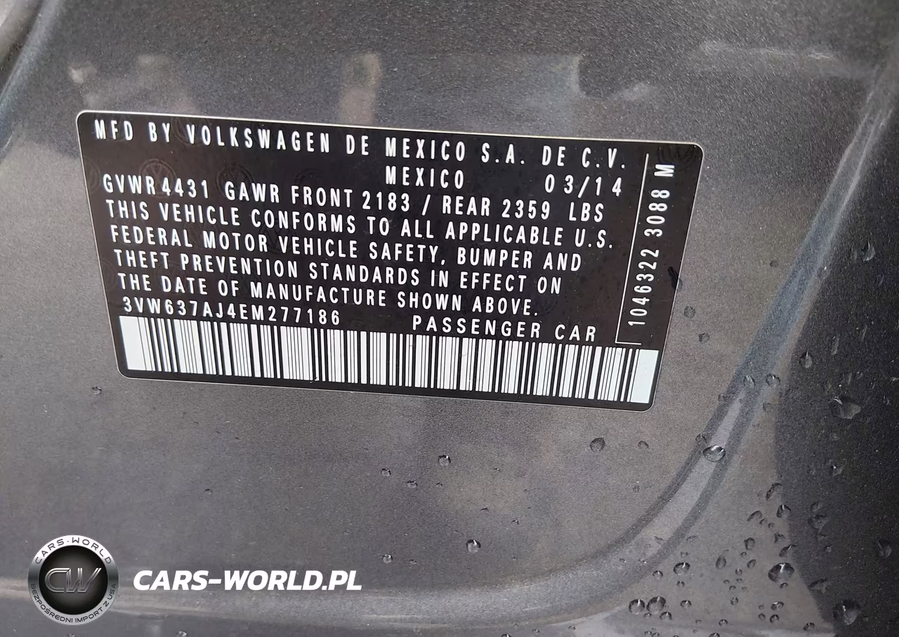 2014 Volkswagen Jetta Hybrid Sel Premium VIN:3VW637AJ4EM277186 - 9