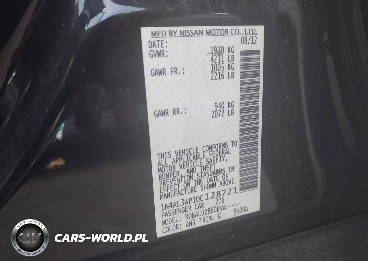 2013 Nissan Altima 2.5 Sv VIN:1N4AL3AP1DC128721 - 9