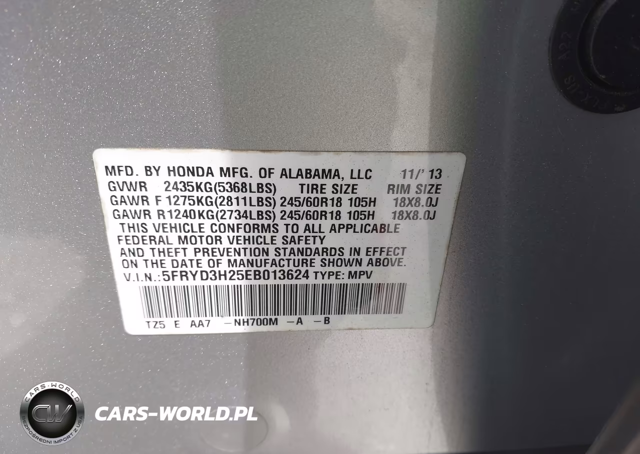 2014 Acura Mdx VIN:5FRYD3H25EB013624 - 9