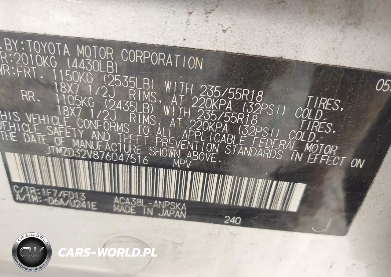 2007 Toyota Rav4 Sport VIN:JTMZD32V876047516 - 9