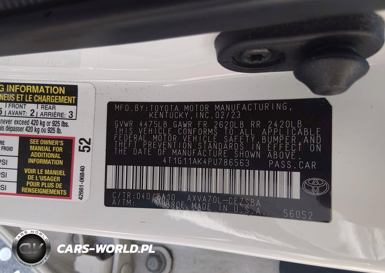 2023 Toyota Camry Se VIN:4T1G11AK4PU786563 - 9