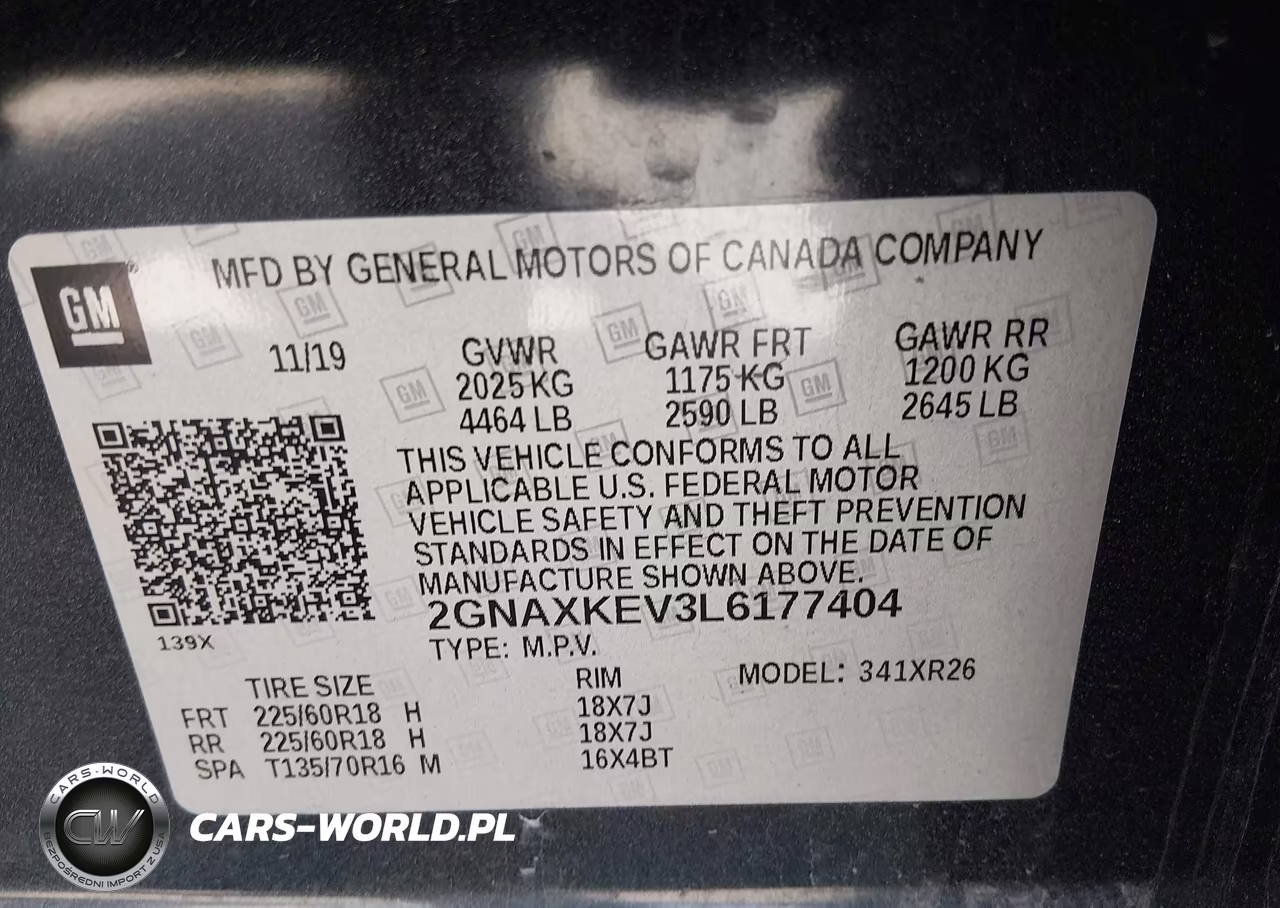 2020 Chevrolet Equinox Fwd Lt 1.5L Turbo VIN:2GNAXKEV3L6177404 - 9