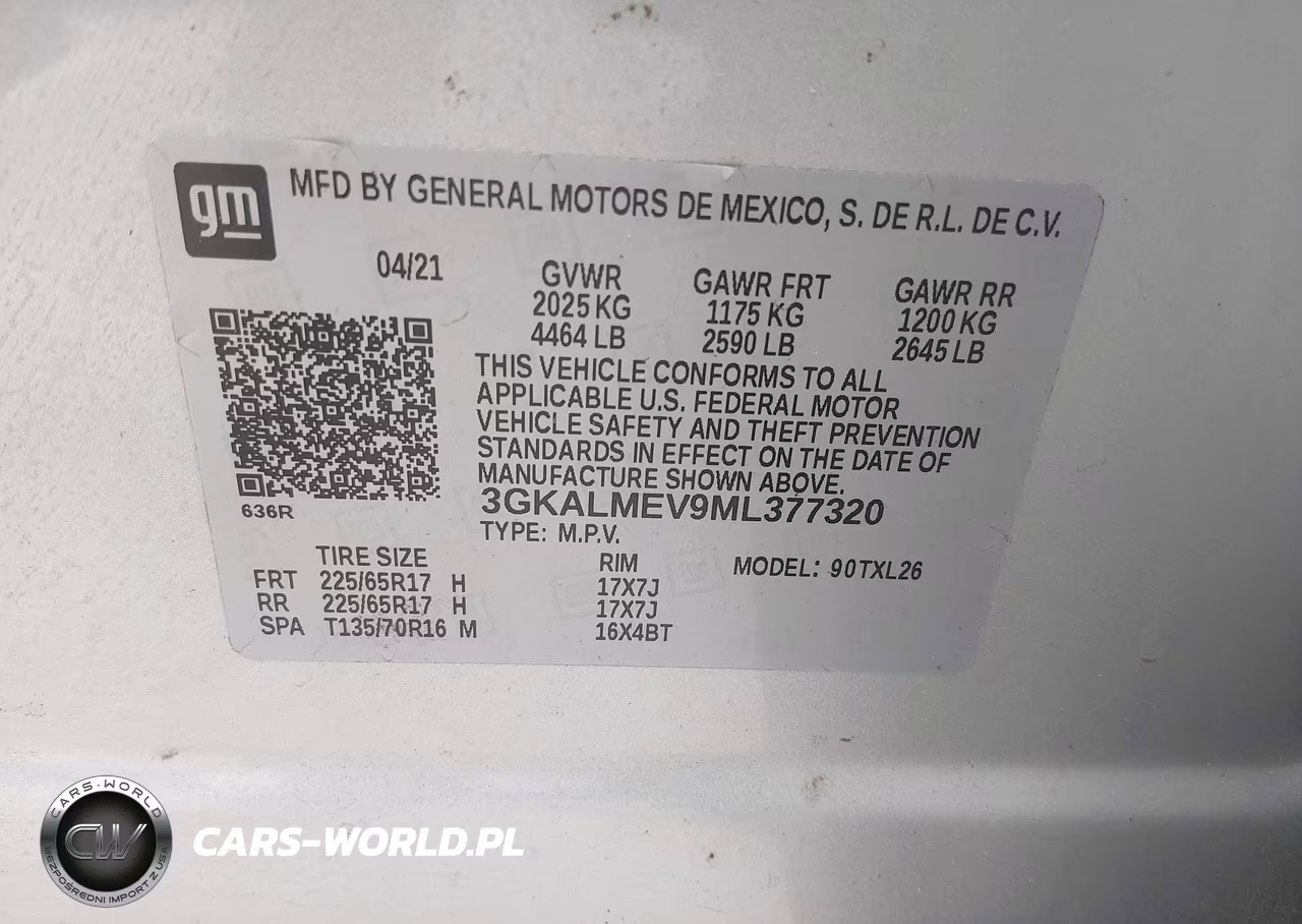 2021 GMC Terrain Fwd Sle VIN:3GKALMEV9ML377320 - 9
