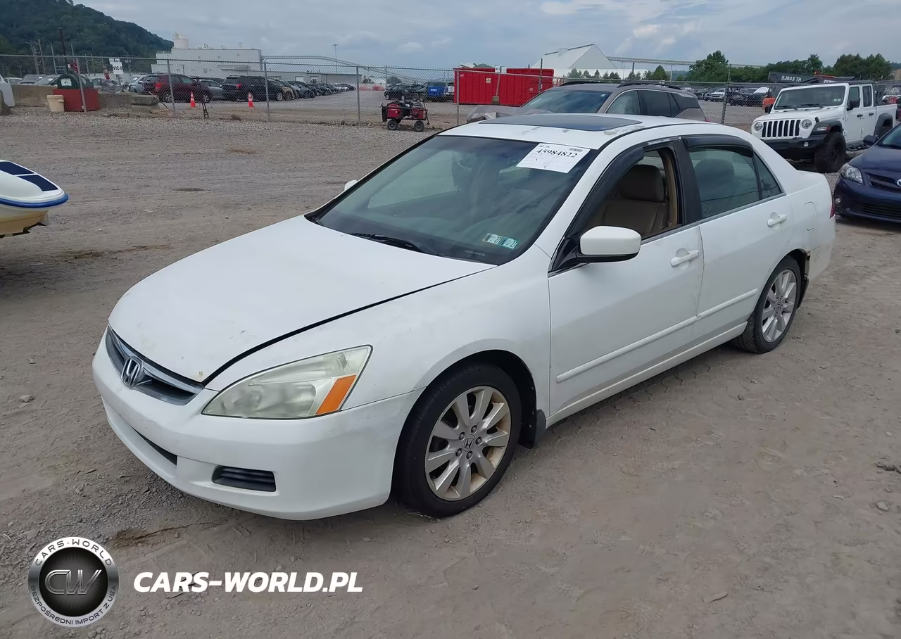 2007 Honda Accord 3.0 Ex VIN:1HGCM66577A001160 - 2