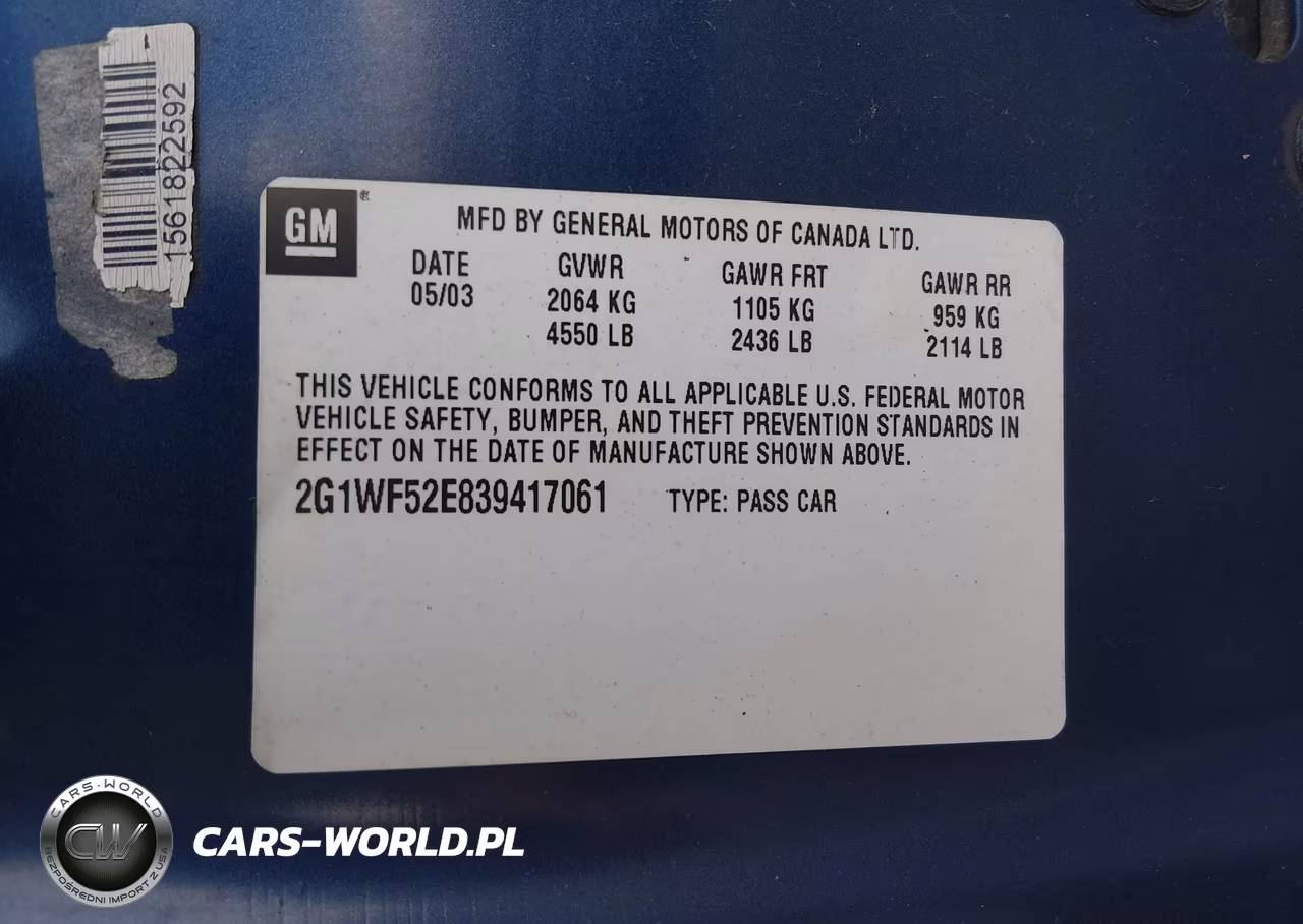 2003 Chevrolet Impala VIN:2G1WF52E839417061 - 9