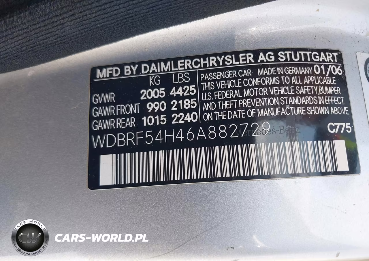 2006 Mercedes-Benz C 280 Luxury VIN:WDBRF54H46A882729 - 9