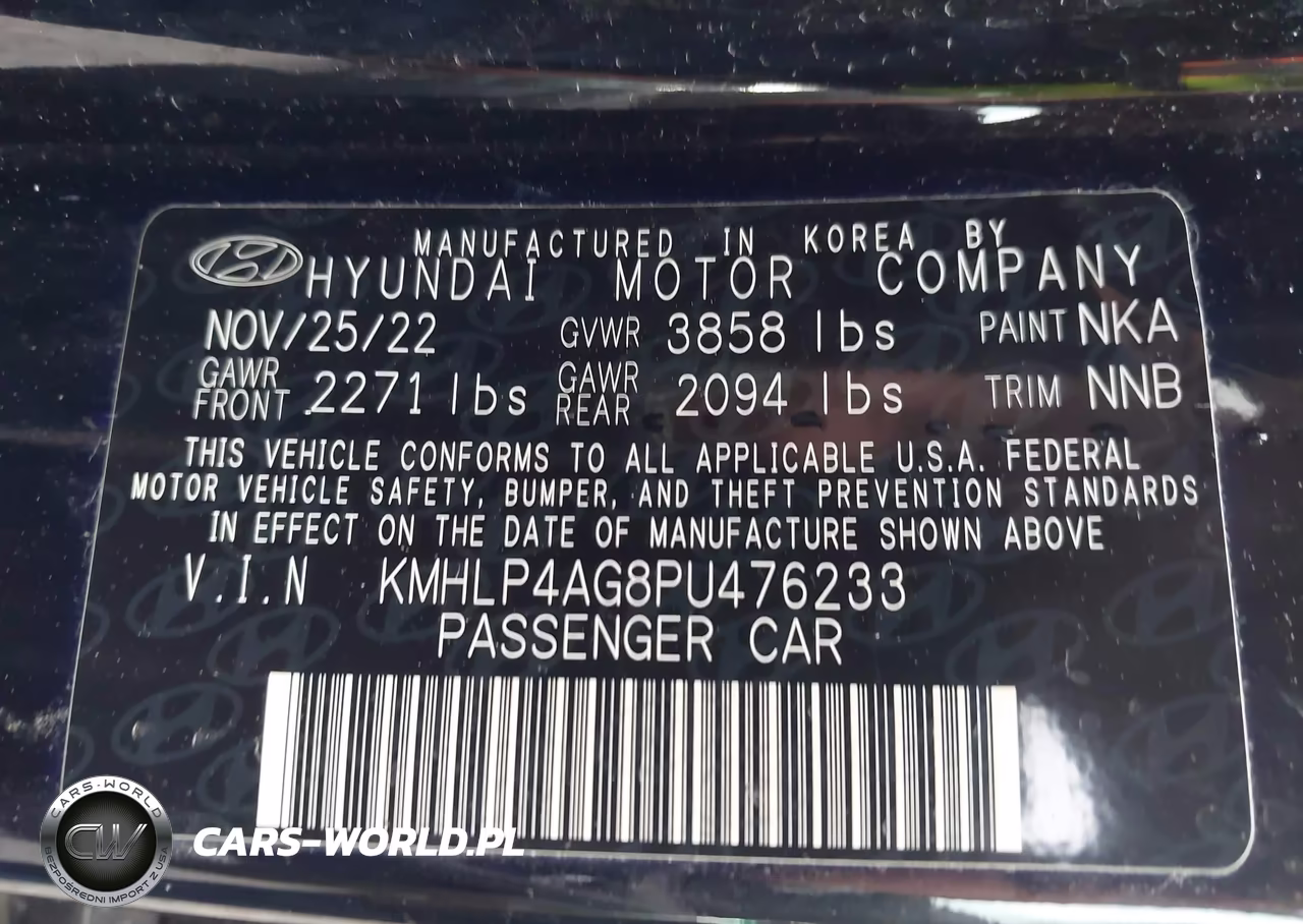 2023 Hyundai Elantra Limited VIN:KMHLP4AG8PU476233 - 9