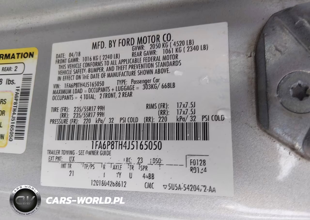 2018 Ford Mustang Ecoboost VIN:1FA6P8TH4J5165050 - 9