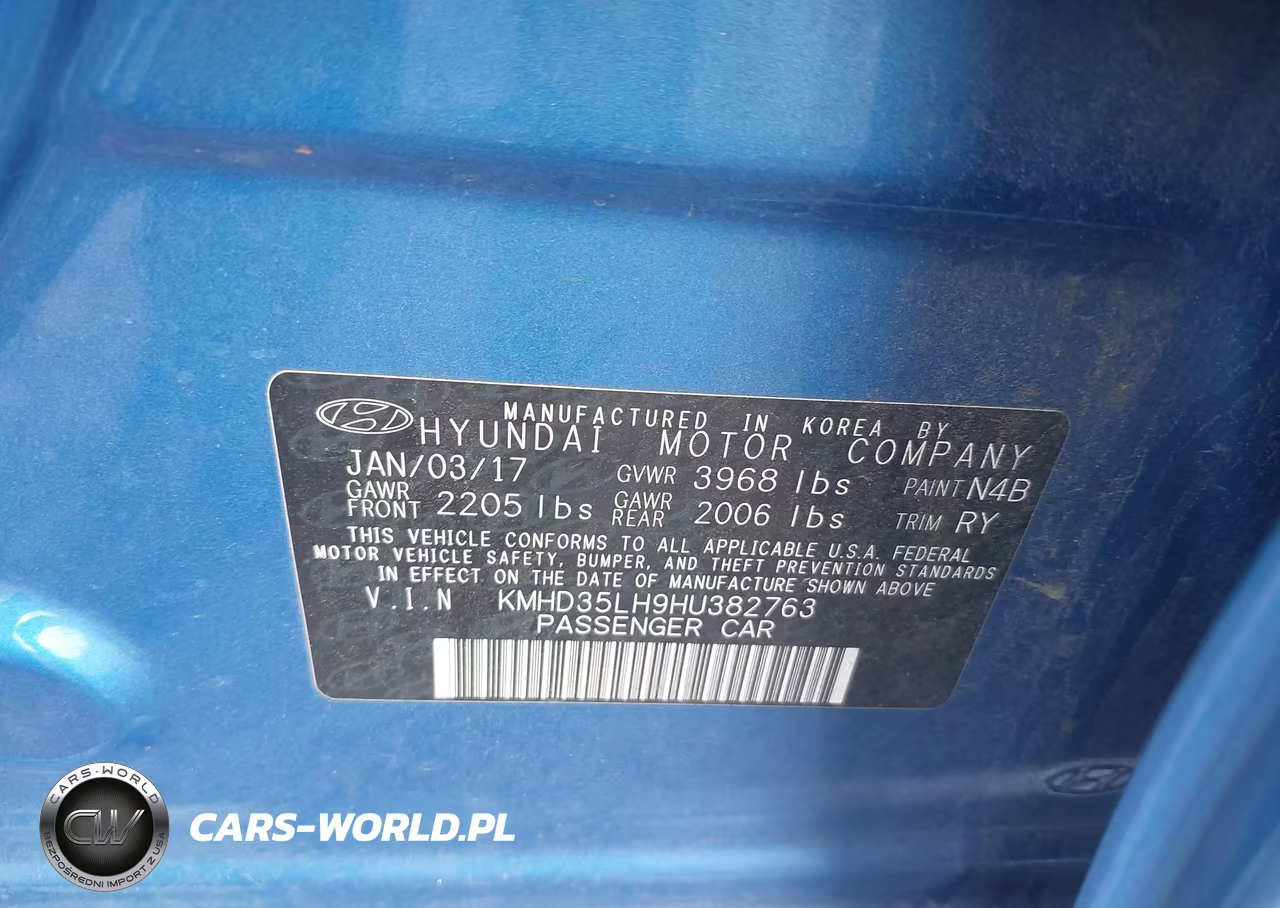 2017 Hyundai Elantra Gt VIN:KMHD35LH9HU382763 - 9