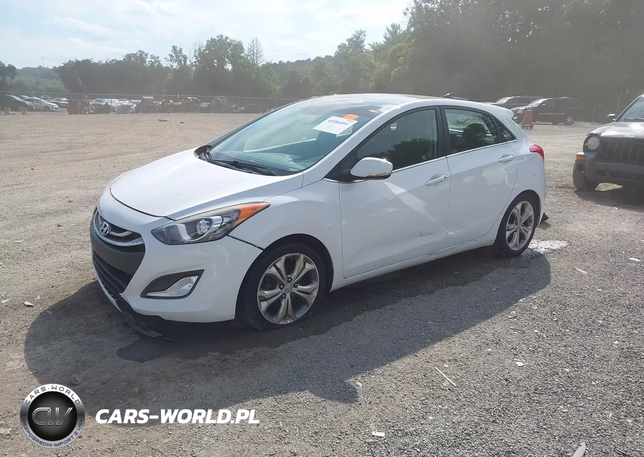 2013 Hyundai Elantra Gt Base W-Blue VIN:KMHD35LE9DU148140 - 2