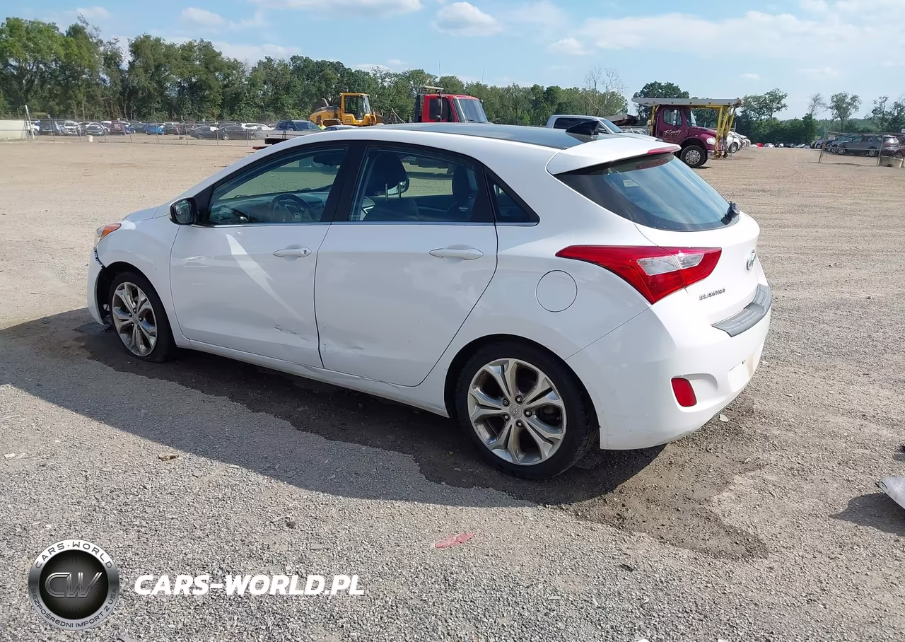 2013 Hyundai Elantra Gt Base W-Blue VIN:KMHD35LE9DU148140 - 3