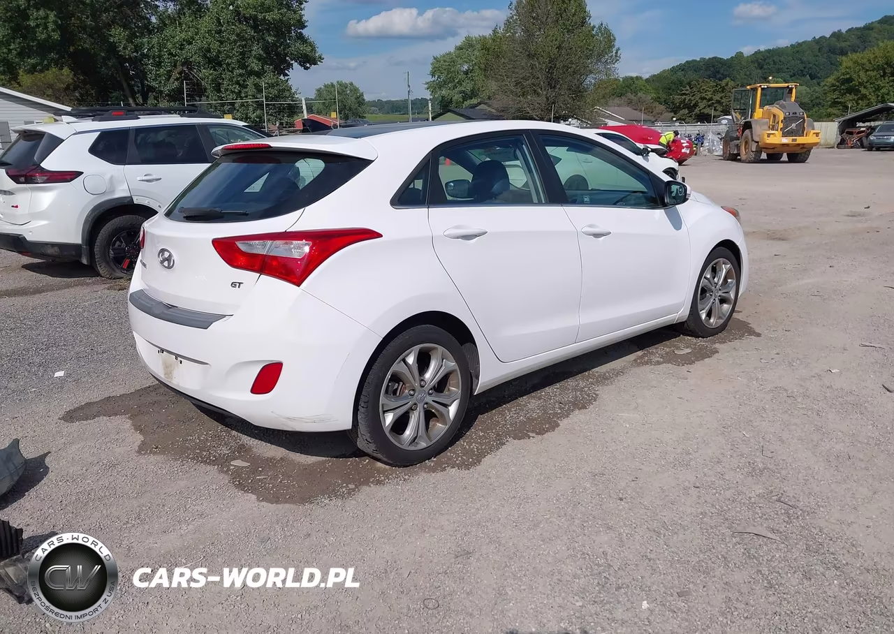 2013 Hyundai Elantra Gt Base W-Blue VIN:KMHD35LE9DU148140 - 4