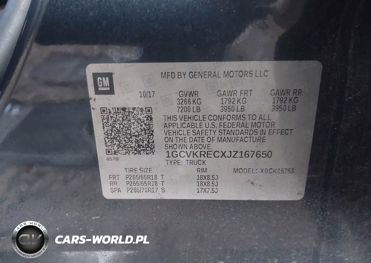 2018 Chevrolet Silverado 1500 2Lt VIN:1GCVKRECXJZ167650 - 9
