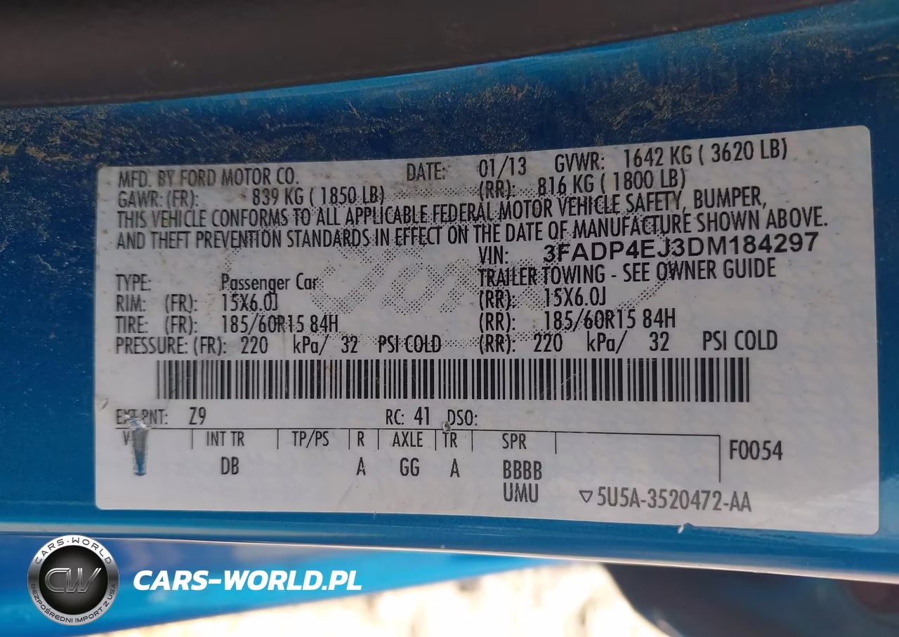 2013 Ford Fiesta Se VIN:3FADP4EJ3DM184297 - 9