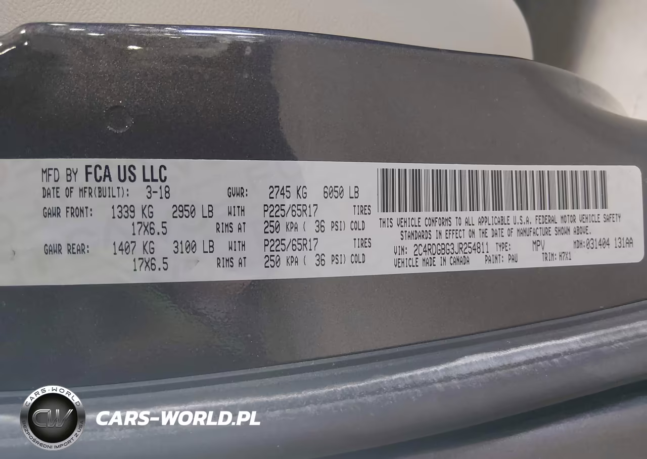 2018 Dodge Grand Caravan Se VIN:2C4RDGBG3JR254811 - 9