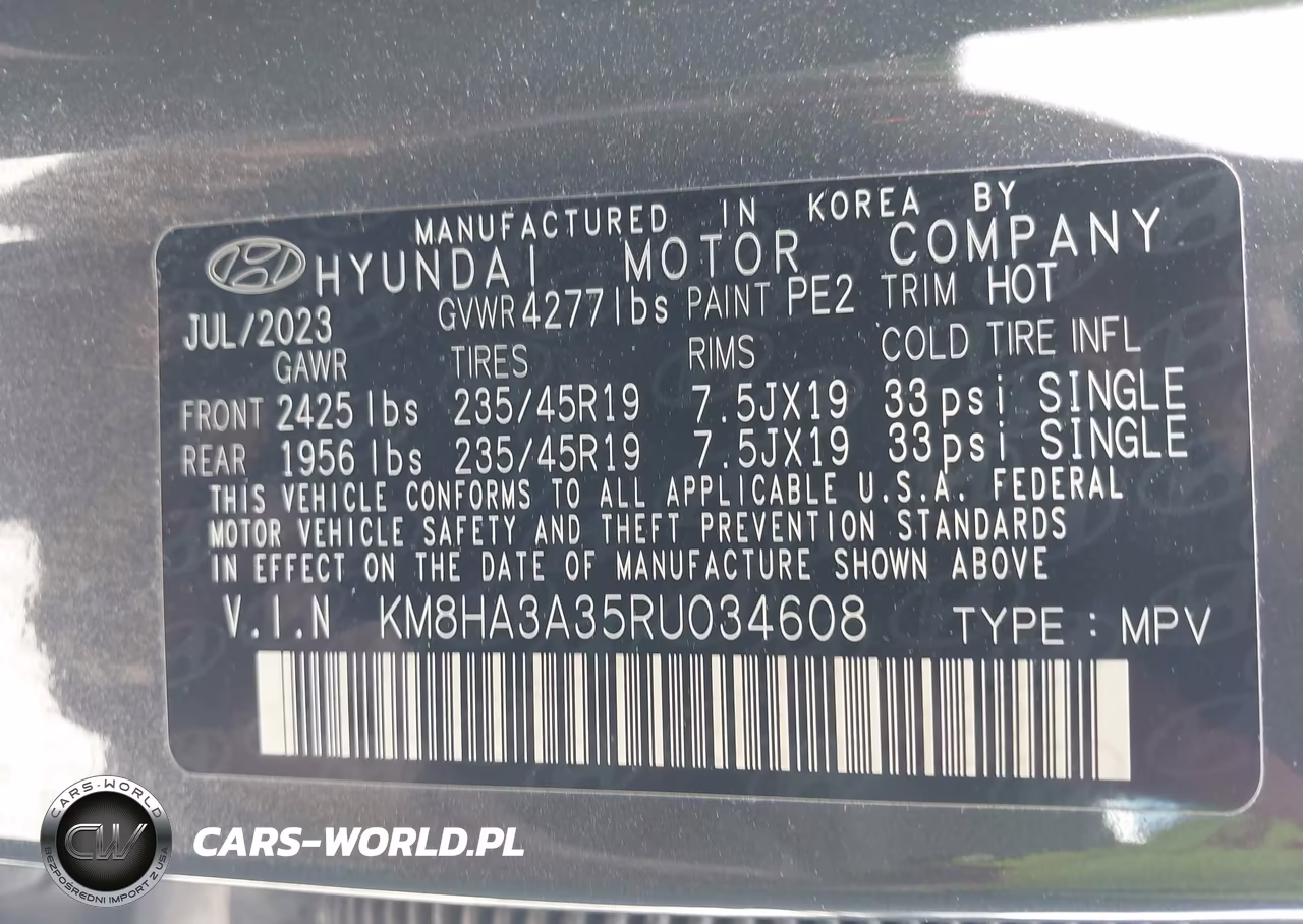 2024 Hyundai Kona N Line VIN:KM8HA3A35RU034608 - 9