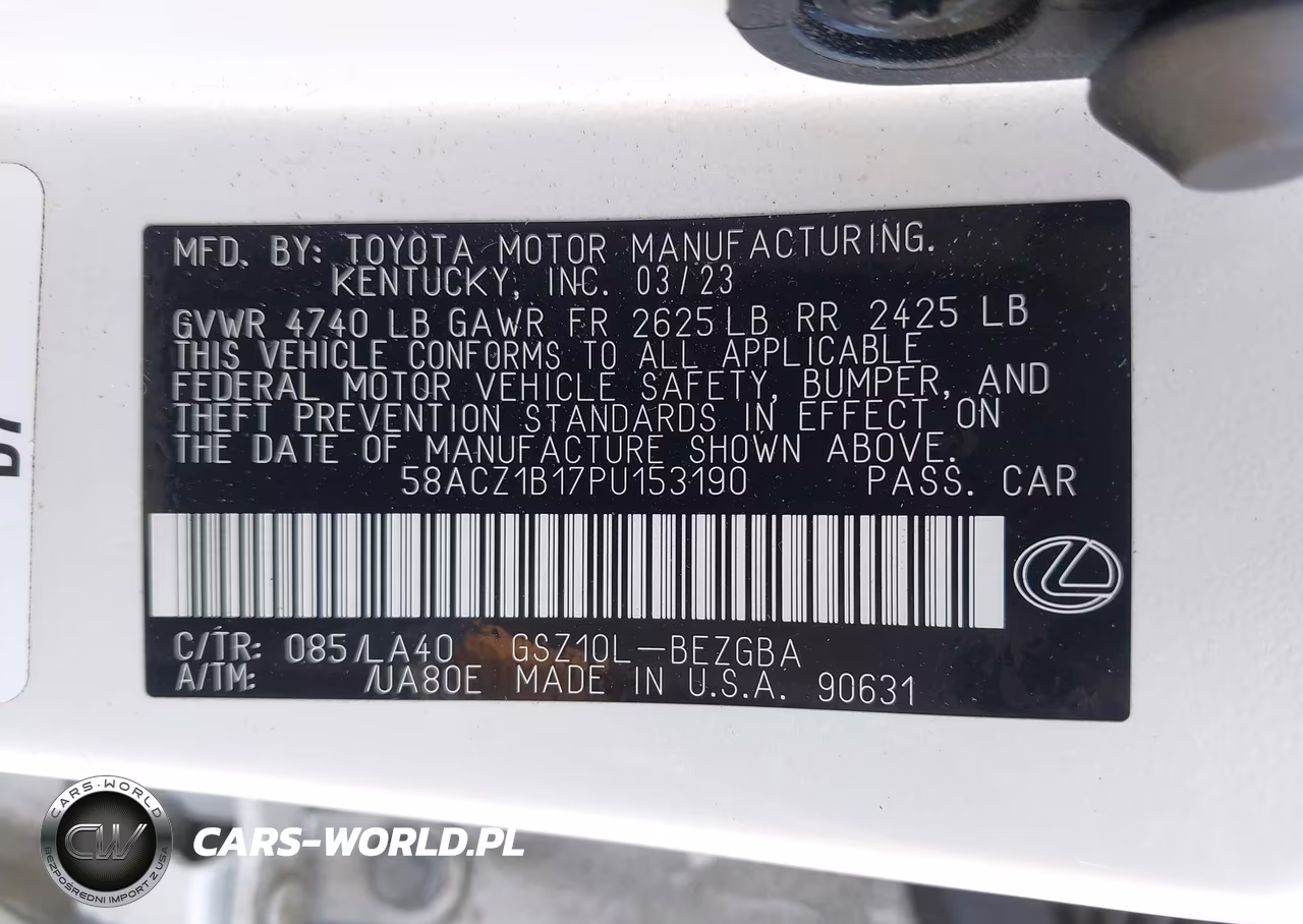 2023 Lexus Es 350 VIN:58ACZ1B17PU153190 - 9