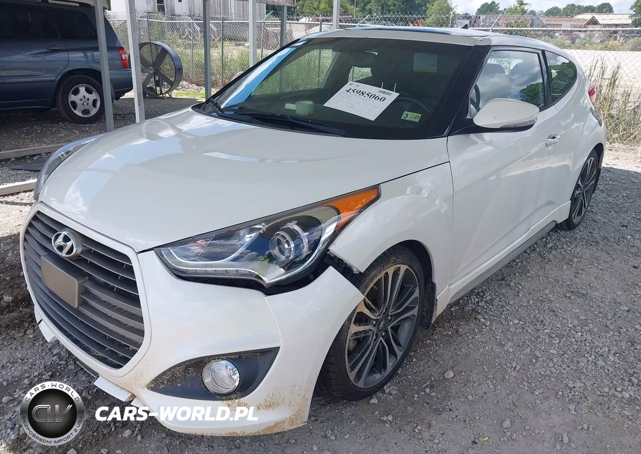 2016 Hyundai Veloster Turbo VIN:KMHTC6AE1GU268281 - 2