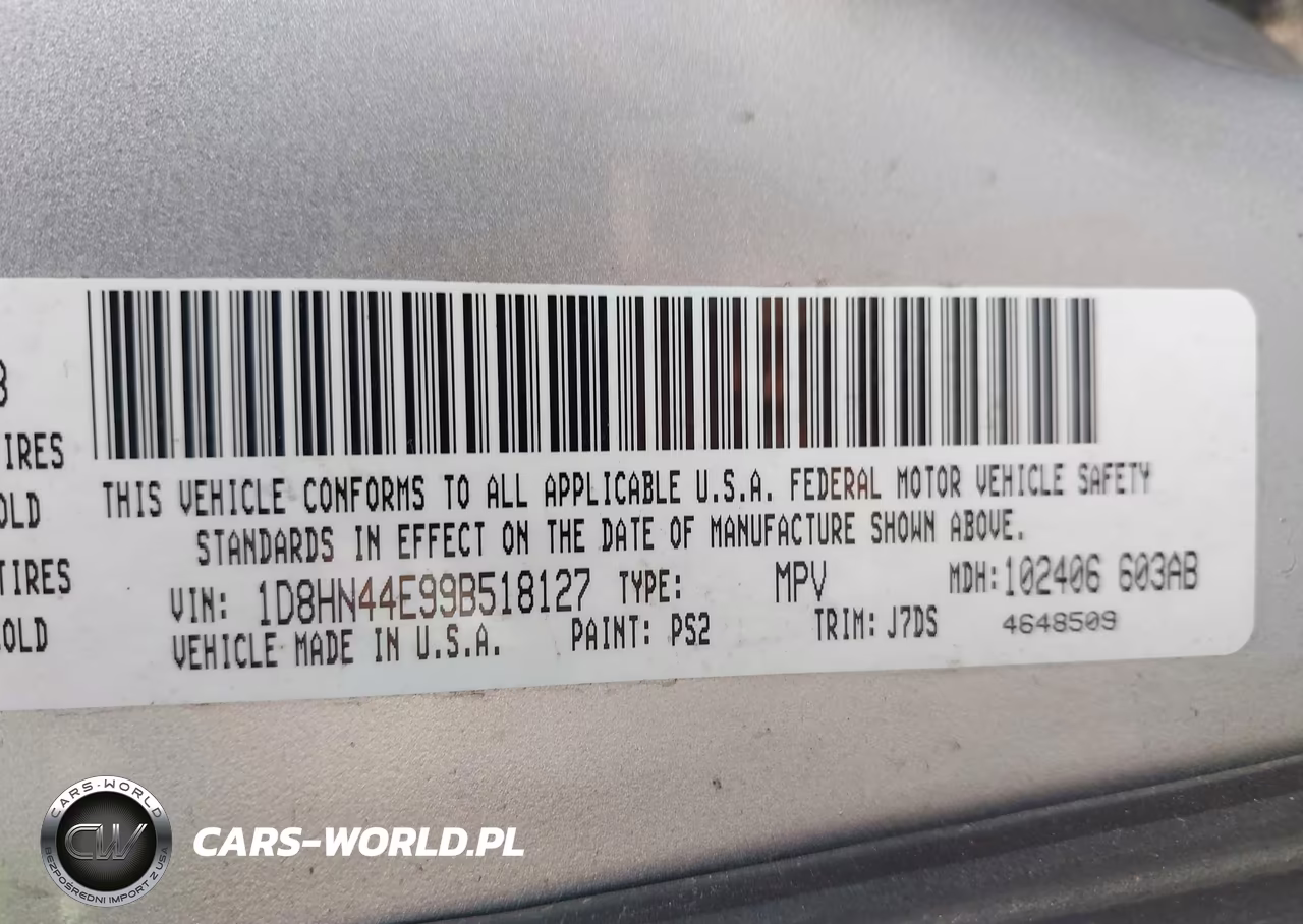 2009 Dodge Grand Caravan Se VIN:1D8HN44E99B518127 - 9